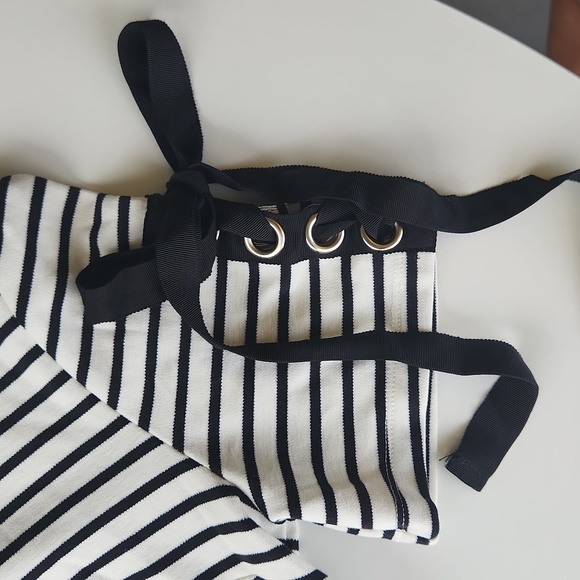 Anthropologie Maeve Ribbons and Stripes Dress Small Petite - Picture 3 of 7